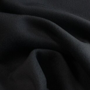 Aukštos kokybės audinys paltui juoda spalva