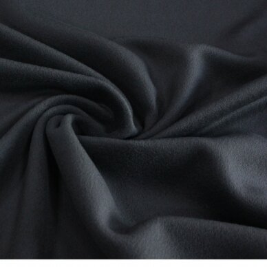 Aukštos kokybės audinys paltui juoda spalva 3