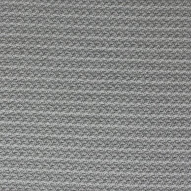 Nelygios tekstūros medvilnė su elastanu baltos spalvos 3