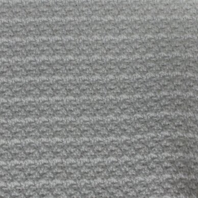 Nelygios tekstūros medvilnė su elastanu baltos spalvos 4