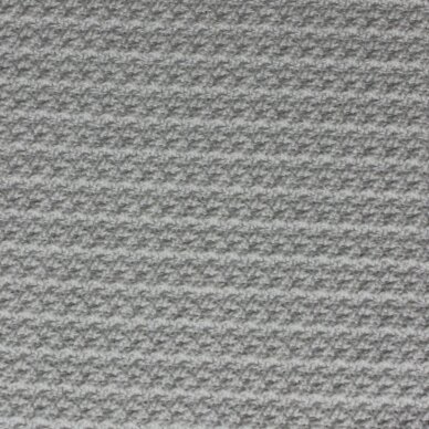 Nelygios tekstūros medvilnė su elastanu baltos spalvos 5