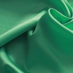 Smaragdo spalvos elastingas atlasinis šilkas